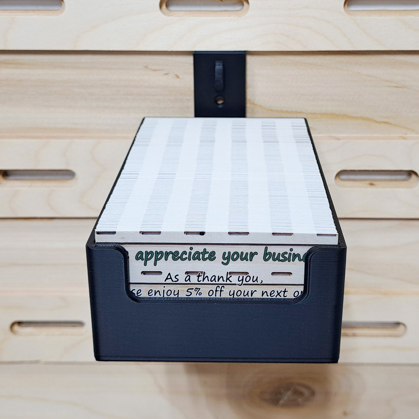 Business Card Holder Box - French Cleat