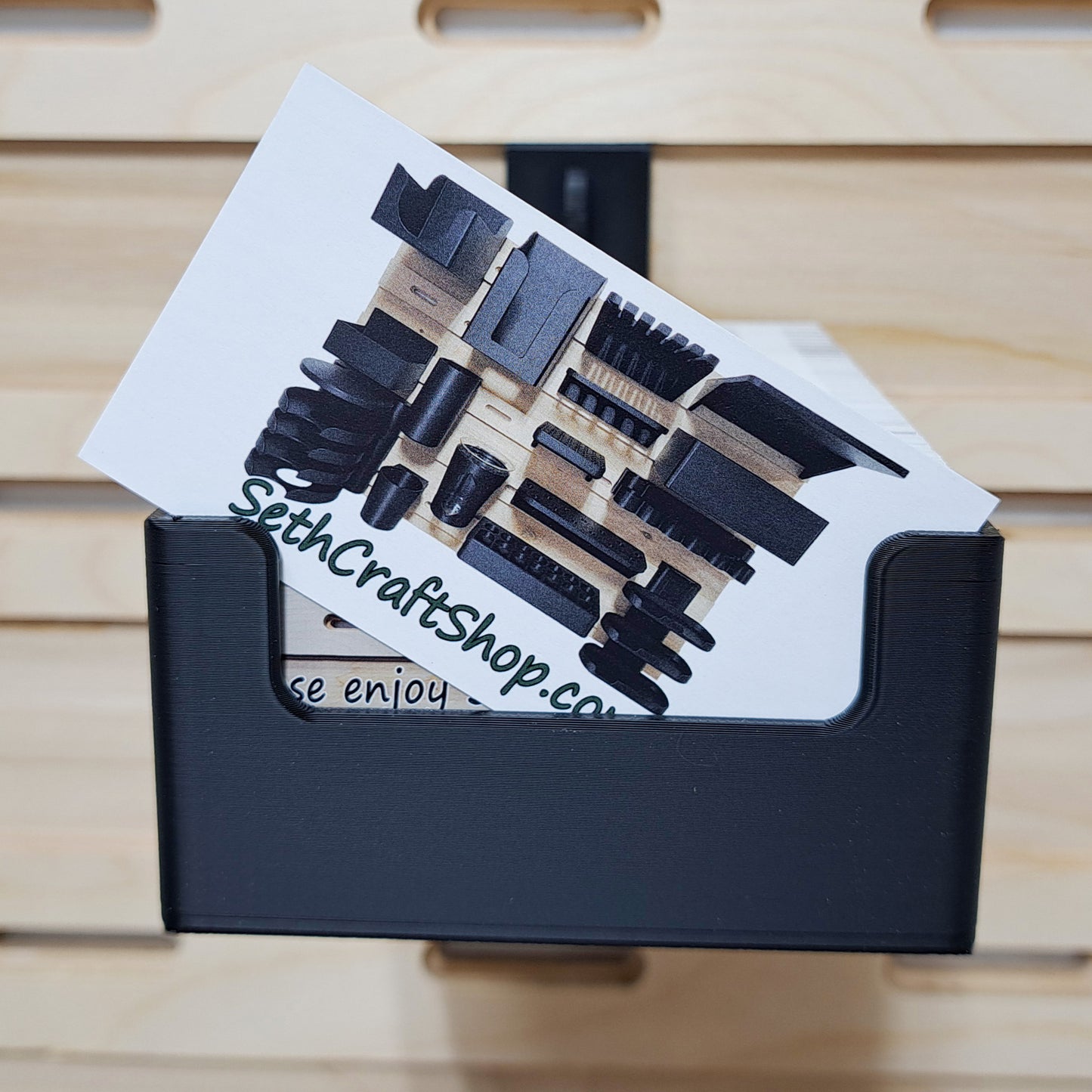 Business Card Holder Box - French Cleat