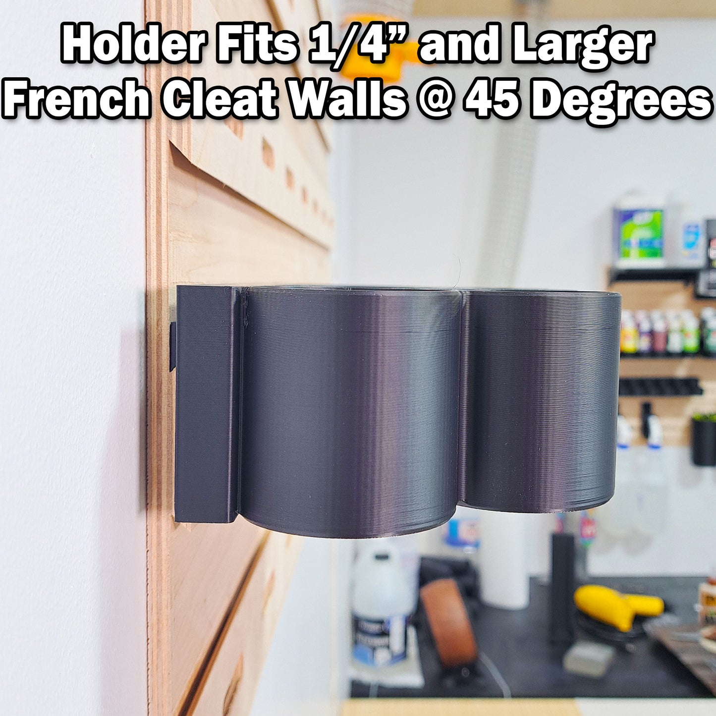 Caulk Tube Holder - French Cleat