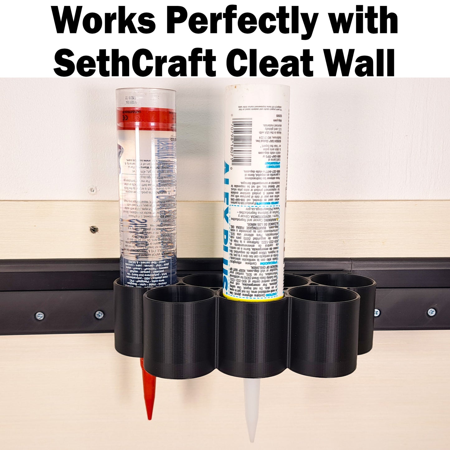 Caulk Tube Holder - French Cleat