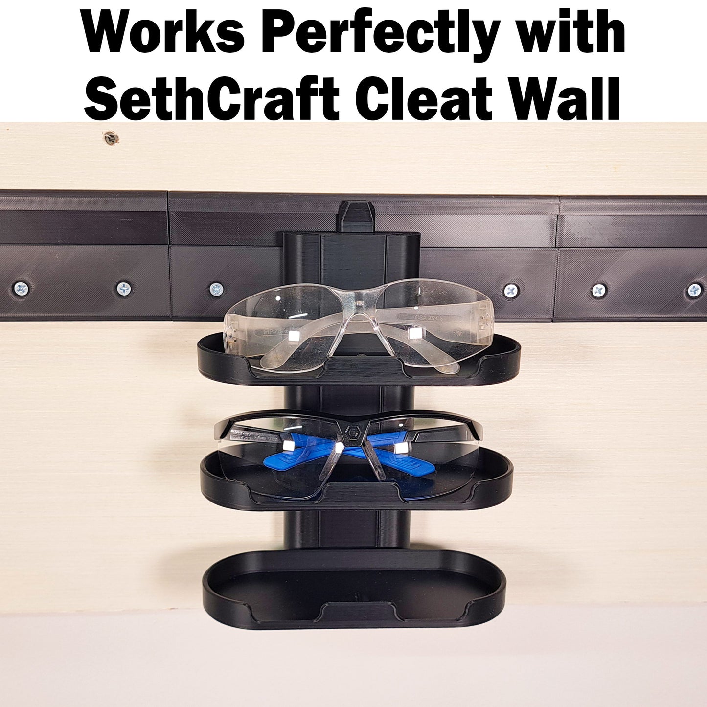 Safety Glasses Holder - French Cleat