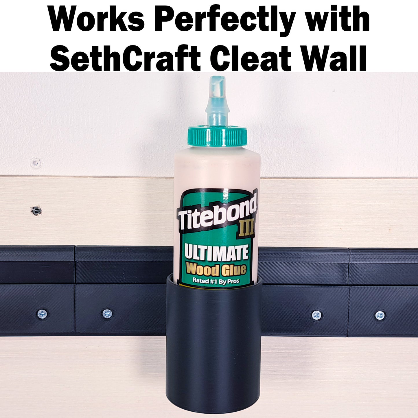 Wood Glue Holder - French Cleat