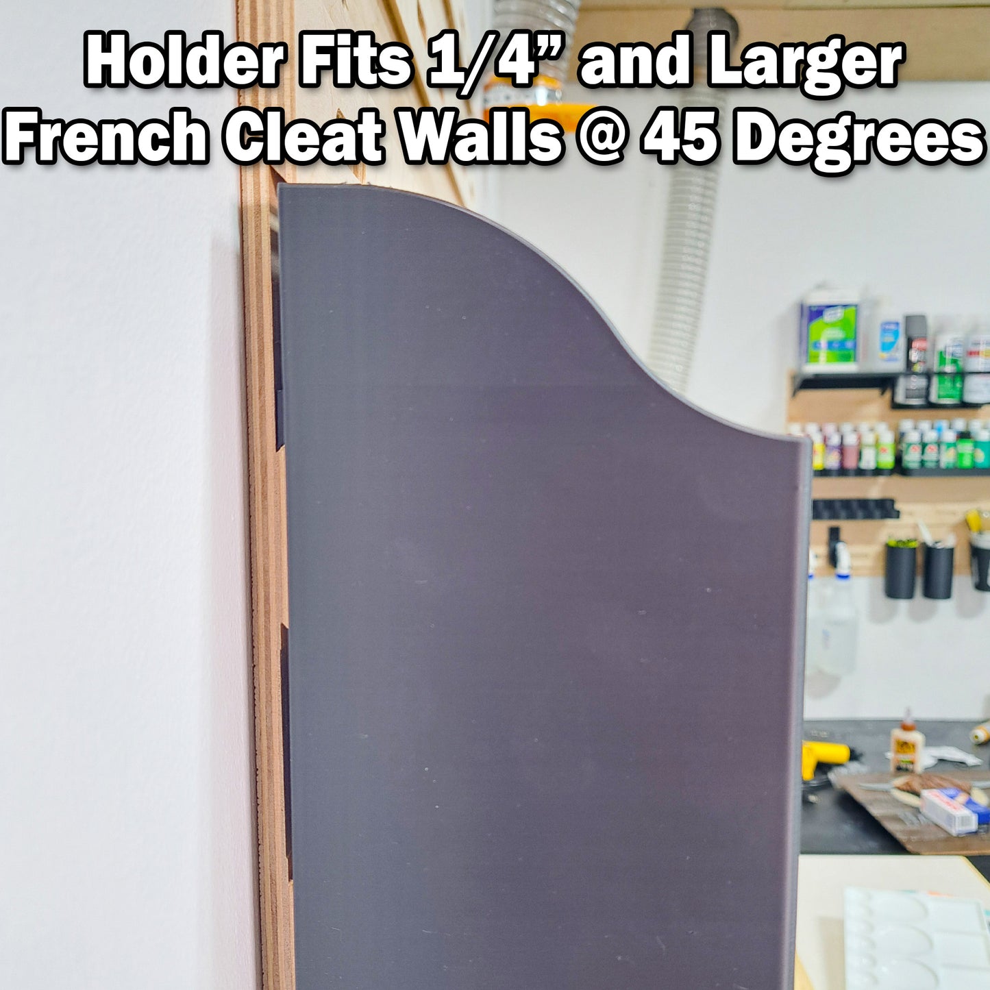 Large Tissue Box Holder - French Cleat