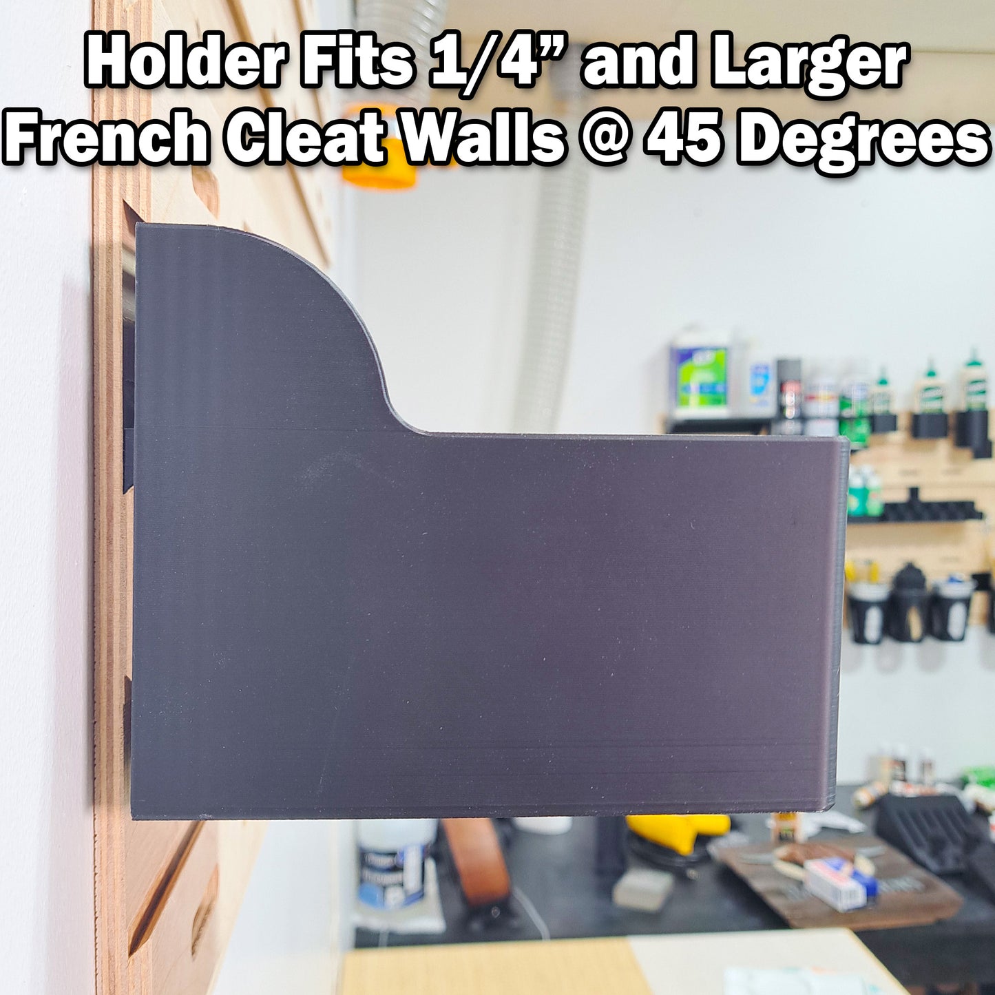 Small Tissue Box Holder - French Cleat