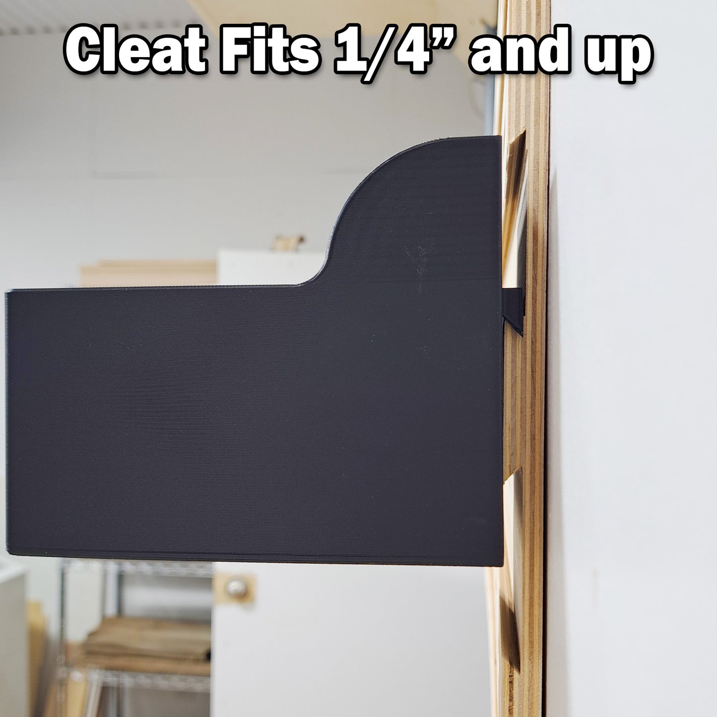 Small Tissue Box Holder - French Cleat