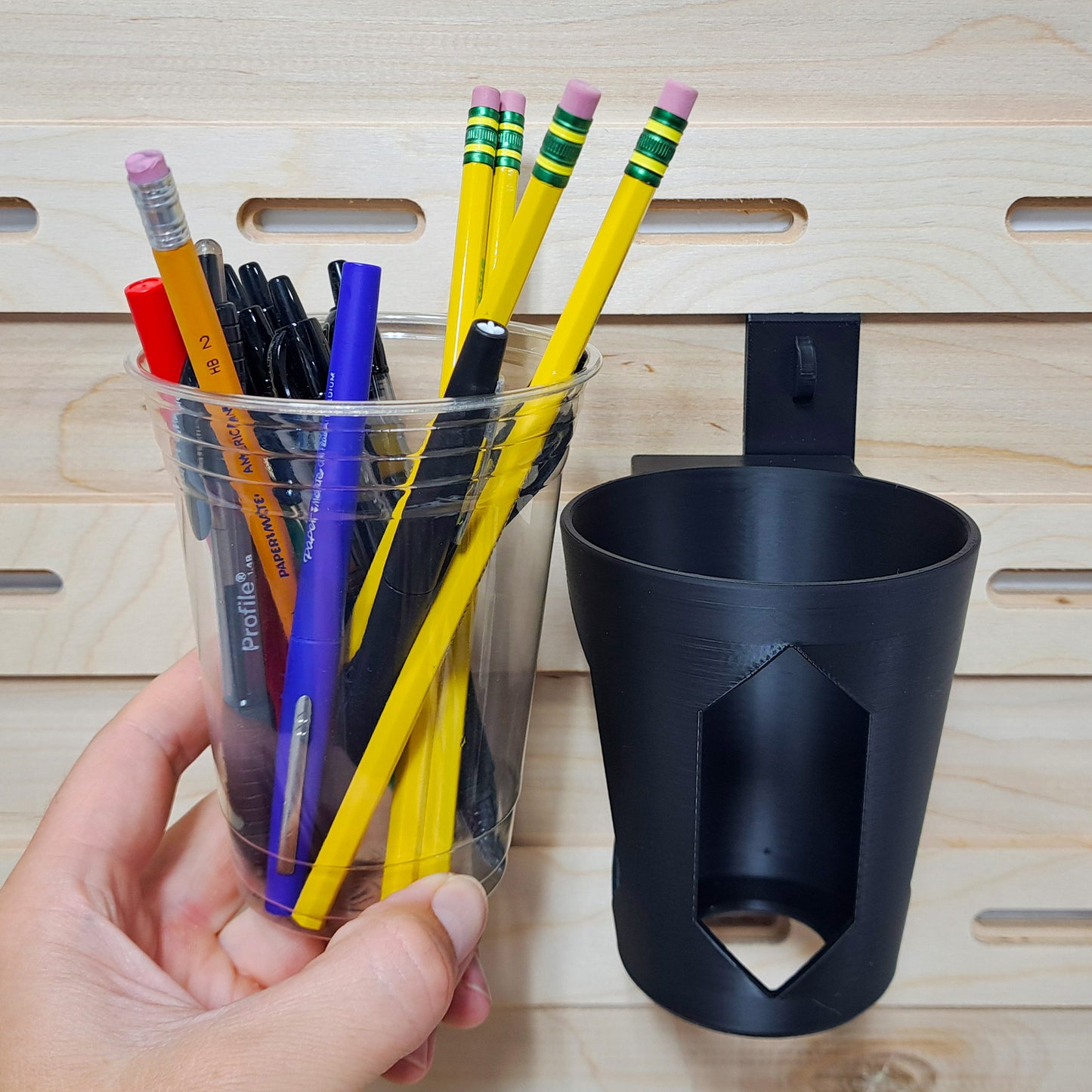 Clear Solo Cup Holder - French Cleat