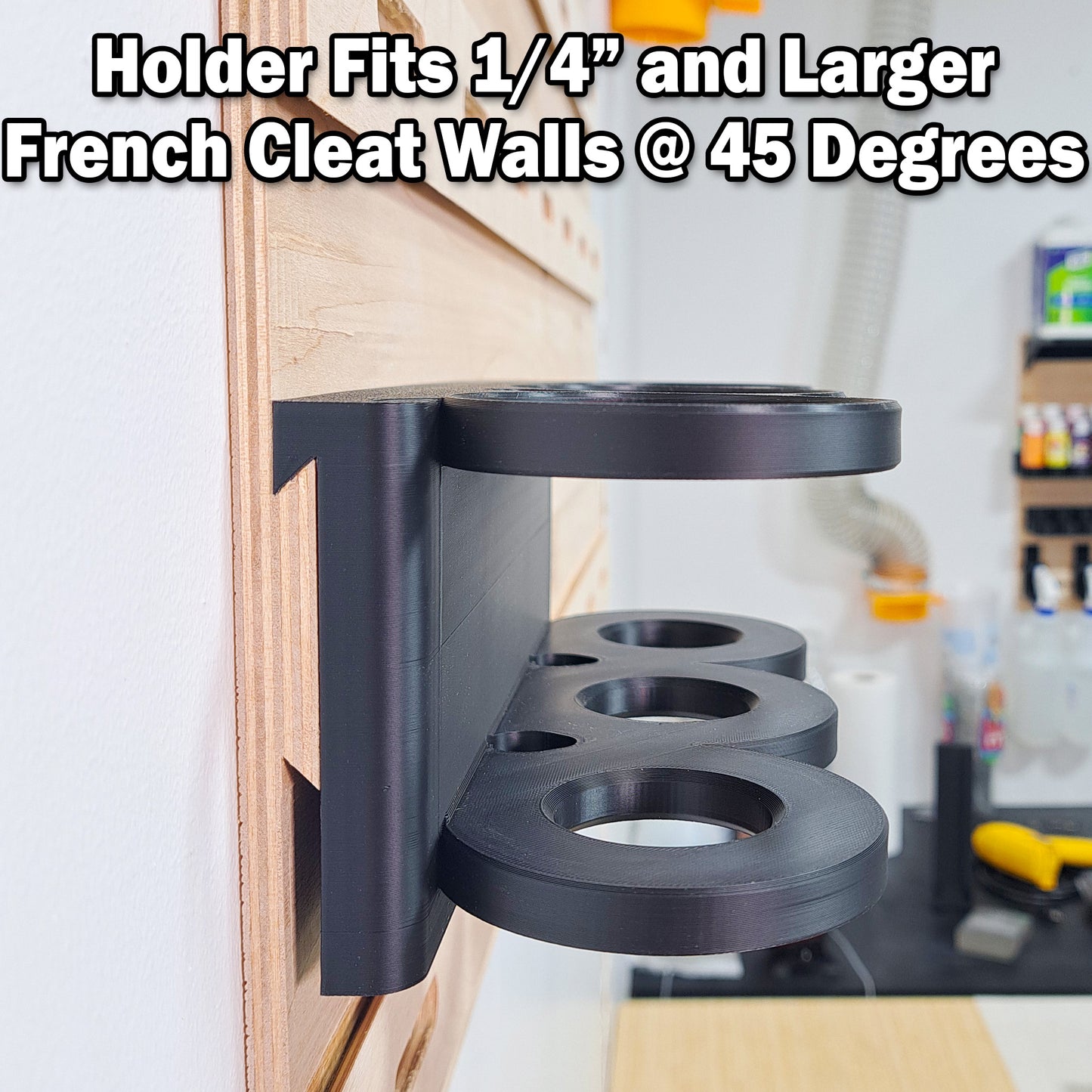 Spray Can Holder - French Cleat