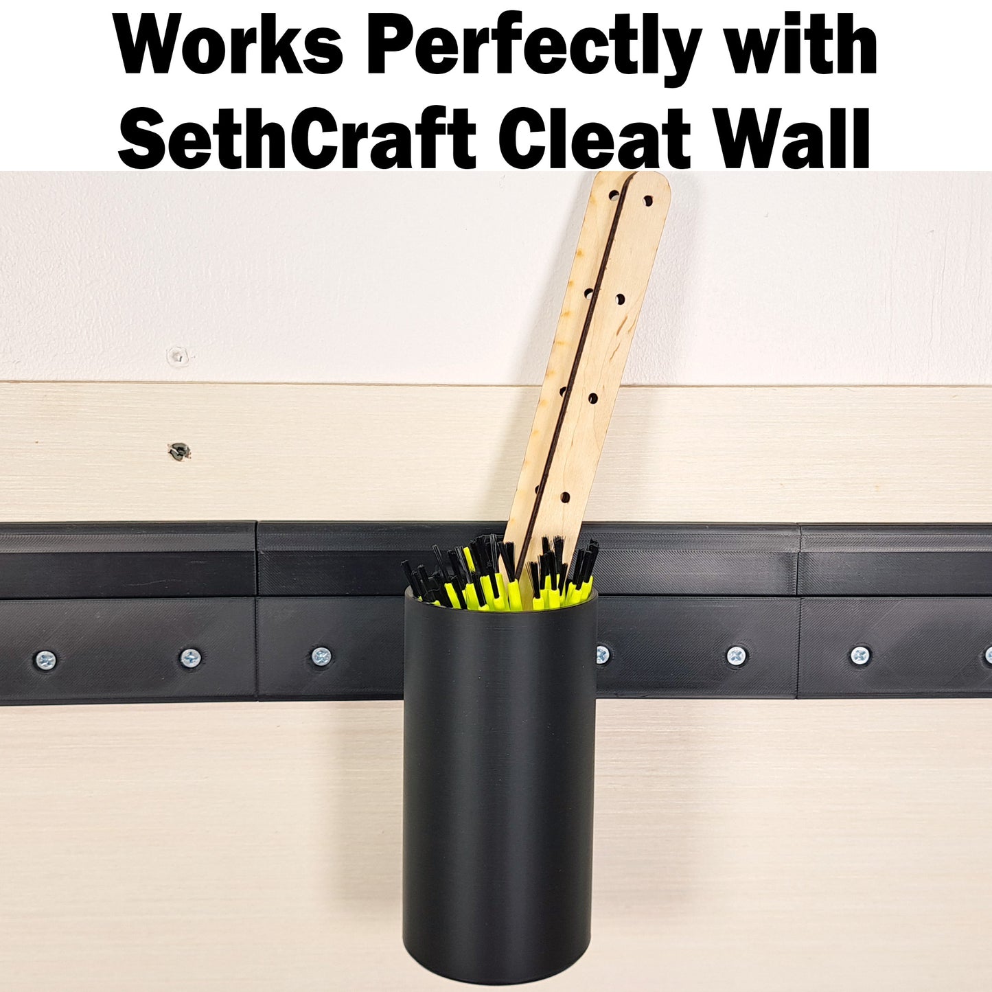 Tall Pen and Pencil Cup - French Cleat