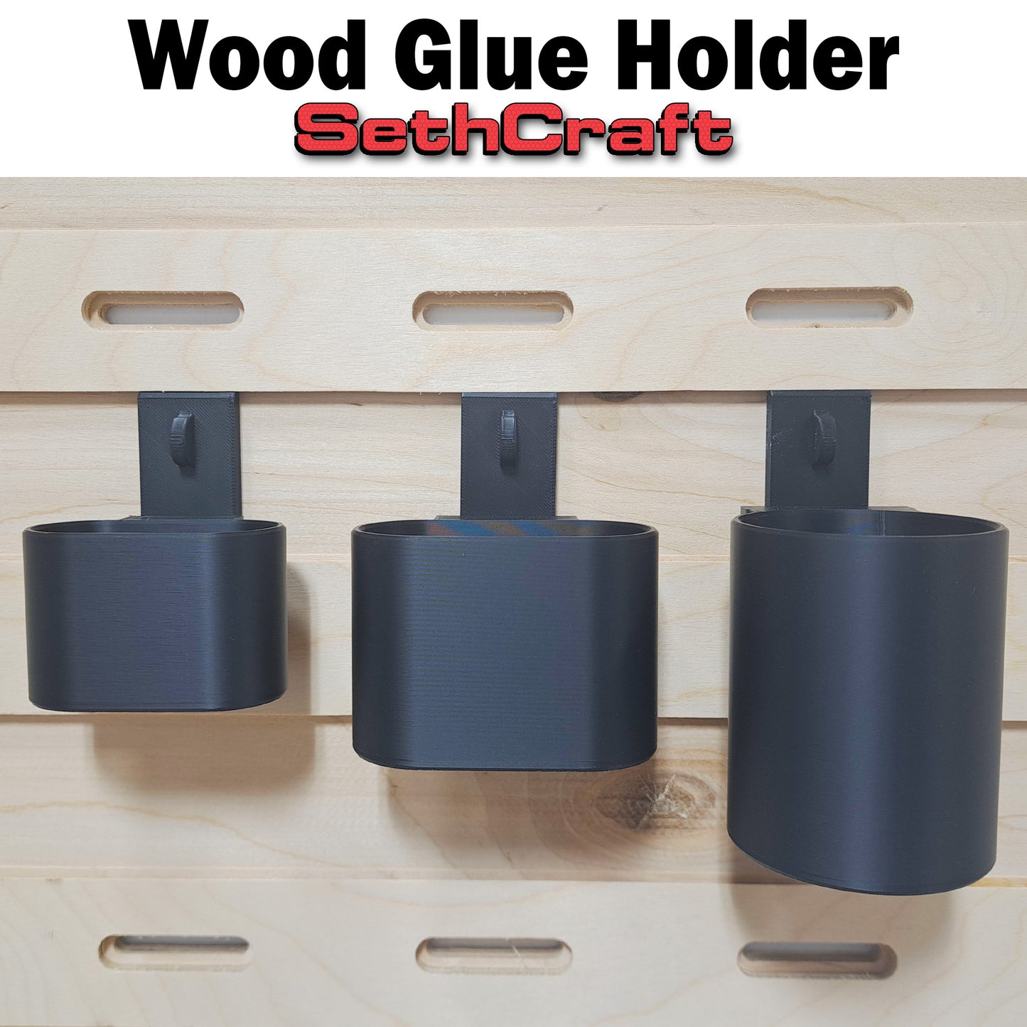 Wood Glue Holder - French Cleat