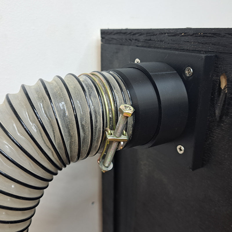 CNC Dust Extractor Wall Pass Thru