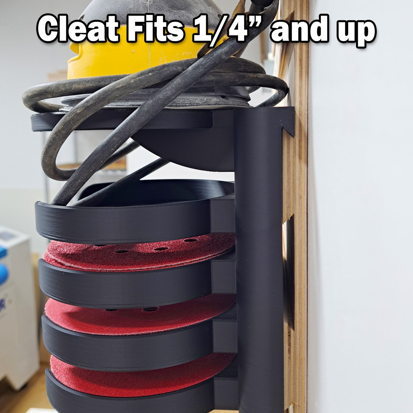 Orbital Sander and Disk Holder - French Cleat