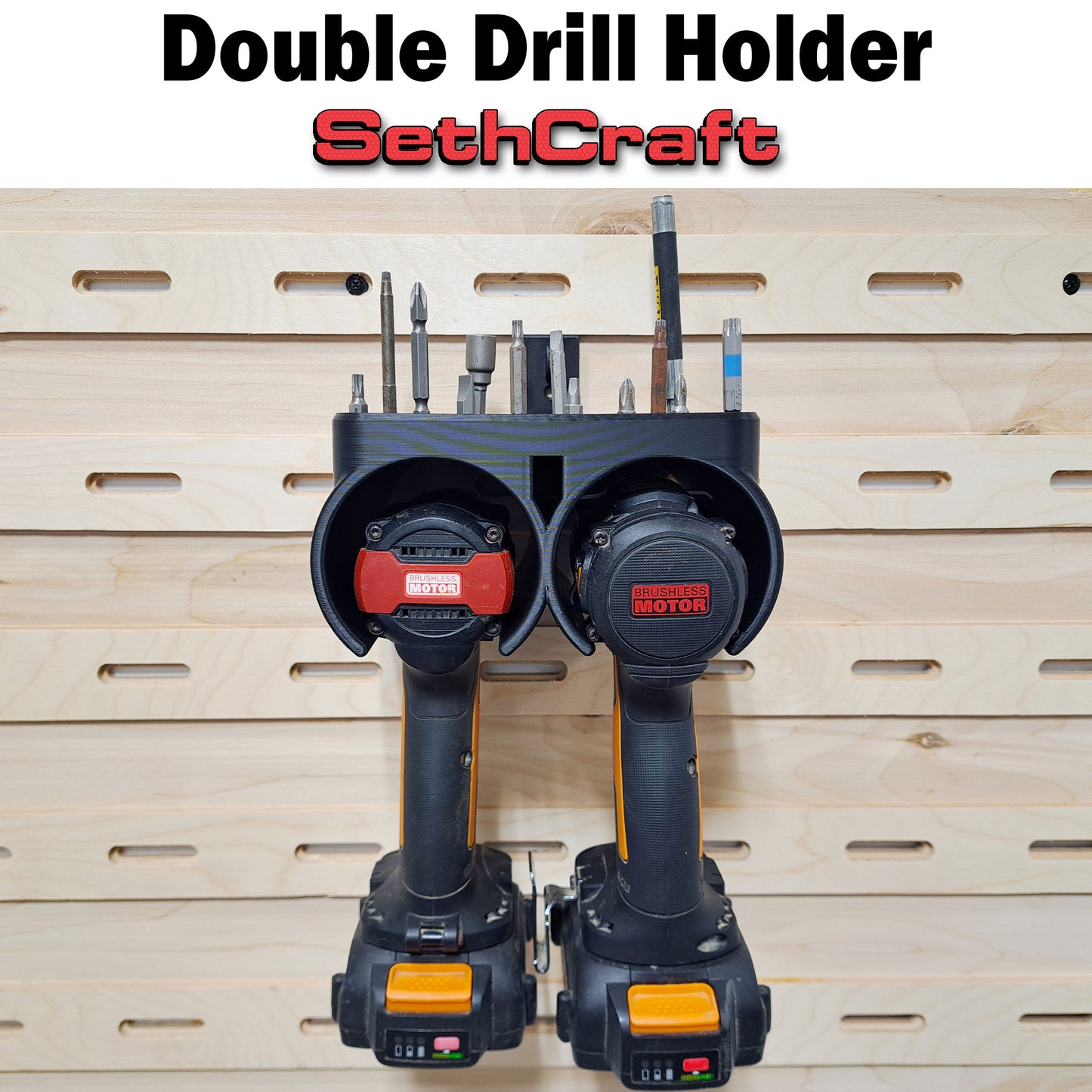 Drill and Impact Driver Holder- French Cleat
