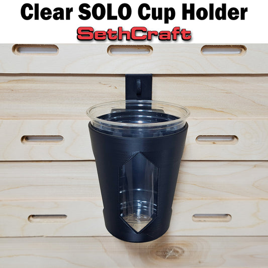 Clear Solo Cup Holder - French Cleat
