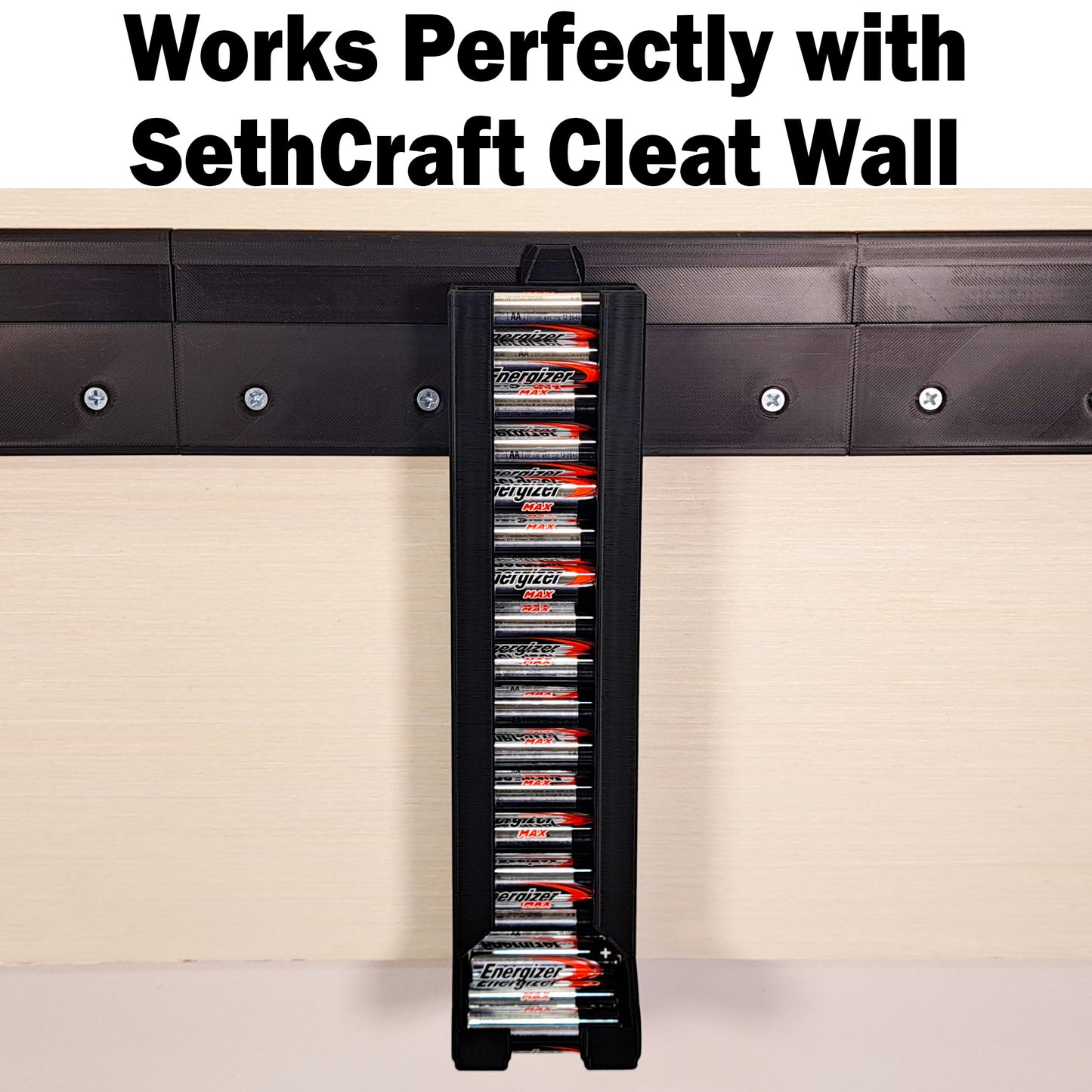 AA Battery Tower - French Cleat